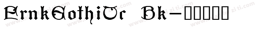 FrnkGothiTc Bk字体转换